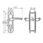 Ручки на планке «Птимаш» 0623, м/о 55 к ЗВ4-3.07, цвет хром - Фото 3