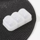 Форма для суши «Унаги», 10.5×6.5×3.5 см, 3 ячейки, пластик - Фото 1