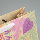 Пакет подарочный крафтовый квадратный, упаковка, «Sunshine», 30 х 30 х 12 см - фото 7314585