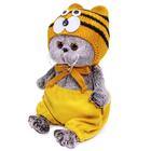 Мягкая игрушка «Кот Басик Baby», в шапке тигрёнка, 20 см - Фото 2