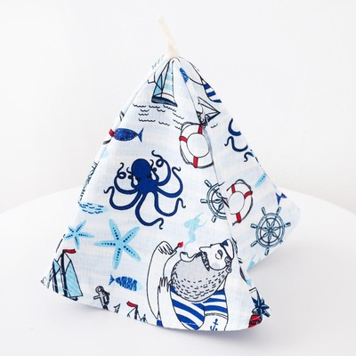 Набор для сауны «Этель. Капитан», килт 75×144 см, шапка, хлопок 100%