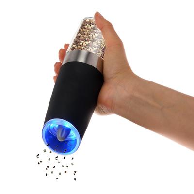 УЦЕНКА Мельница электрическая Luazon LET-003, гравитационная, пластик, от батареек, чёрная