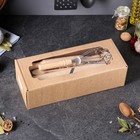 Подарочный набор кухонных принадлежностей "Хозяйка", 5 предметов: венчик, лопатка, ложка, тёрка, скалка 6766100