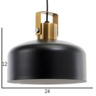 Светильник BayerLux 34870/1 E27 40Вт черный 23х23х21-121 см - фото 27371174