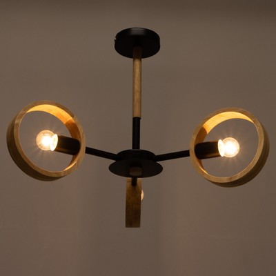 Люстра 1057/3BK E27 60 Вт черный 70×70×55 см BayerLux