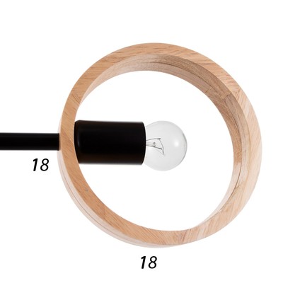 Люстра 1057/3BK E27 60 Вт черный 70×70×55 см BayerLux