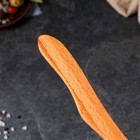 Лопатка деревянная «Косая» 29 см, бук-премиум (комплект 10 шт) - фото 23484398