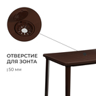 Стол прямоугольный, 1200 х 850 х 750 мм, цвет коричневый - Фото 4