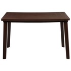 Стол прямоугольный, 120×85×75 см, коричневый - Фото 6