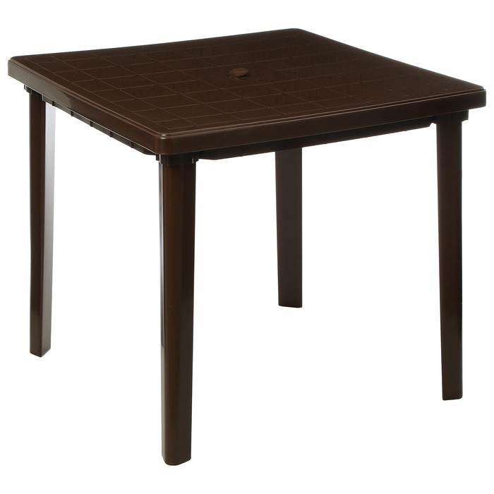 Стол квадратный, 80х80х74 см, цвет коричневый - фото 1886593299
