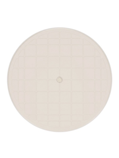Стол круглый, 90×90×75 см, пластиковый, бежевый