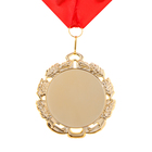 Медаль с лентой, заготовка, D = 70 мм - фото 4058314