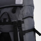 Рюкзак туристический, Taif, 80 л, отдел на шнурке, наружный карман, 2 боковые сетки, цвет серый - Фото 8
