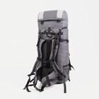 Рюкзак туристический, 100 л, отдел на шнурке, наружный карман, 2 боковые сетки, цвет серый - фото 6394637