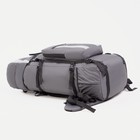 Рюкзак туристический, 100 л, отдел на шнурке, наружный карман, 2 боковые сетки, цвет серый - фото 6394638