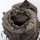 Рюкзак туристический, 60 л, отдел на шнурке, наружный карман, 2 боковые сетки, цвет оливковый - фото 7022936