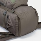 Рюкзак туристический, Taif, 70 л, отдел на шнурке, наружный карман, 2 боковые сетки, цвет оливковый - Фото 3