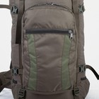 Рюкзак туристический, 70 л, отдел на шнурке, наружный карман, 2 боковые сетки, цвет оливковый - фото 6394644