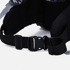 Рюкзак туристический, Taif, 80 л, отдел на шнурке, наружный карман, 2 боковые сетки, цвет чёрный/серый - Фото 4