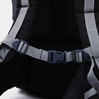 Рюкзак туристический, Taif, 80 л, отдел на шнурке, наружный карман, 2 боковые сетки, цвет чёрный/серый - Фото 5