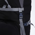 Рюкзак туристический, Taif, 80 л, отдел на шнурке, наружный карман, 2 боковые сетки, цвет чёрный/серый - Фото 6