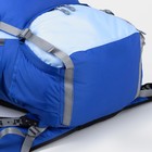 Рюкзак туристический, Taif, 100 л, отдел на стяжке, 2 наружных кармана, 2 боковых кармана, цвет голубой - Фото 3