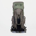 Рюкзак туристический, Taif, 80 л, отдел на стяжке, 2 наружных кармана, 2 боковых кармана, цвет оливковый - Фото 2