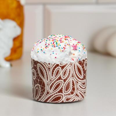 Форма бумажная для кекса, маффинов и кулича «Русское кружево», 60×45 мм