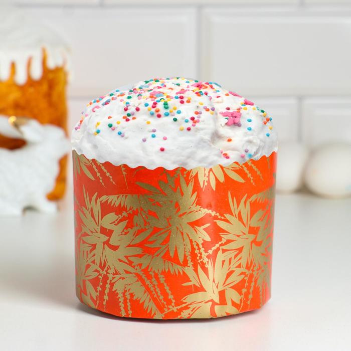 Форма бумажная для кекса, маффинов и кулича "Сказочный лес" 110х85мм - Фото 1