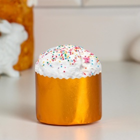 Форма для выпечки кулича бумажная Деко-про «Оранжевая», одноразовая, 6?4.5 см (комплект 20 шт)