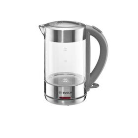 

Чайник электрический Bosch TWK7090B, стекло, 1.5 л, 2200 Вт, серебристый