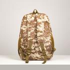 Рюкзак туристический, отдел на молнии, наружный карман, цвет коричневый - Фото 2