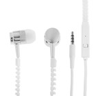 Наушники LuazON VBT 1.10 «Молния», вакуумные, микрофон, белые - Фото 4