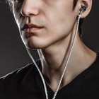 Наушники LuazON VBT 1.10 «Молния», вакуумные, микрофон, белые - Фото 3