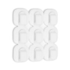 Держатель самоклеящийся для проводов и гирлянд ТУНДРА krep, 15×15 мм, белый, 18 шт. - Фото 7