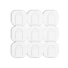 Держатель самоклеящийся для проводов и гирлянд ТУНДРА krep, 15×15 мм, белый, 18 шт. - Фото 8