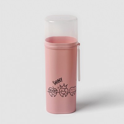 Футляр для зубной пасты и щётки, 6.3×4.5×19.8 см, МИКС