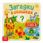 Книга картонная с окошками «Загадки в окошках» 10 стр. - фото 319714741