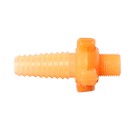 Штуцер, наружная резьба 1/2", под шланг 3/4" (19 мм) – 1" (25 мм), разъёмное соединение «Байонет», пластик - Фото 4