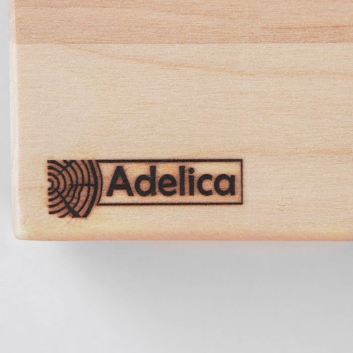 Доска разделочная Adelica «Профи», 70×30×4 см, с металлическими стяжками и боковыми ручками, берёза - фото 1905757474