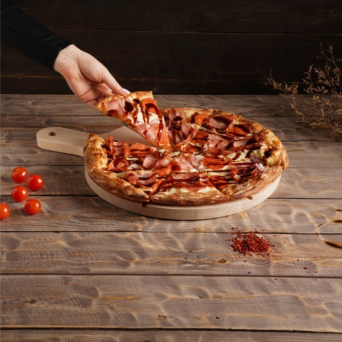 Доска для пиццы Adelica «Итальяно», d=32 см, берёза - фото 1908665305