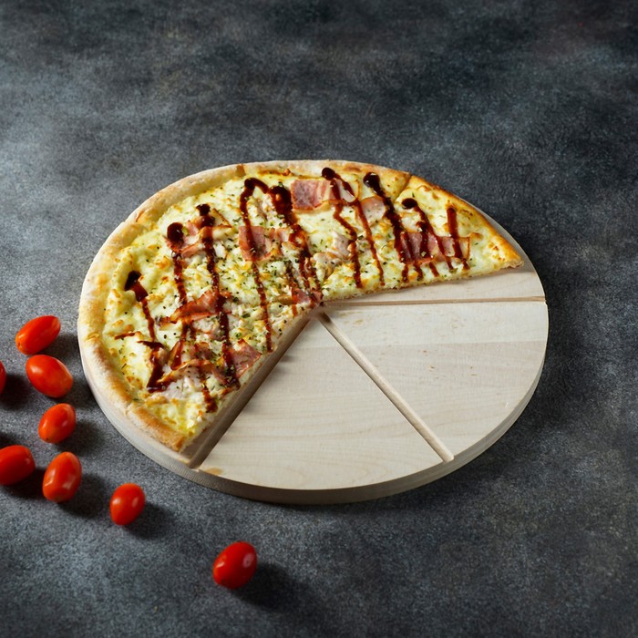 Доска для пиццы Adelica «Итальяно», 6 кусков, d=32 см, толщина 1,8 см, берёза - фото 1908665311