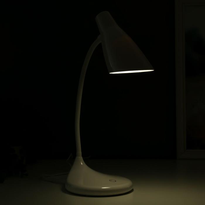 Лампа настольная на подставке UL0018 А 7Вт LED, USB, белый, сенсорн.включение - фото 1910138550