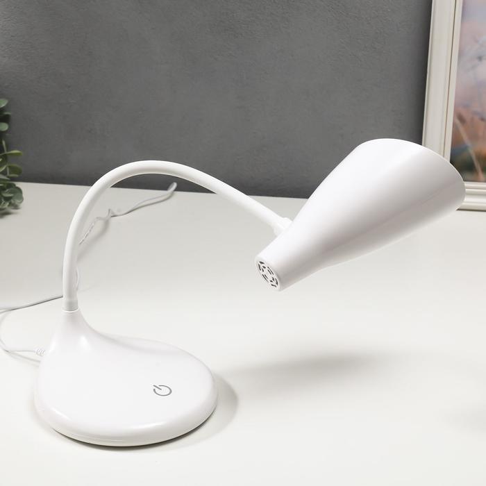 Лампа настольная на подставке UL0018 А 7Вт LED, USB, белый, сенсорн.включение - фото 1910138555