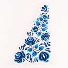 Термонаклейка «Гжель цветы», уголок слева, 20×35 см, набор 10 шт. - Фото 2