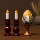 Набор пасхальный "Яйцо и 2 свечи", ручная работа - фото 9203263