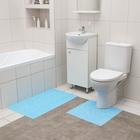 Набор ковриков для ванны и туалета «Пузыри», 2 шт: 50×52, 50×85 см - фото 319874785