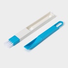 Щётка-кисть для очистки окон и узких проёмов Доляна, с совочком и скребком, для труднодоступных мест, МИКС - Фото 5