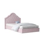 Кровать мягкая «Розалия №1200М», 2000 × 1200 мм, цвет розовый - Фото 1