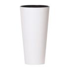 Кашпо TUBUS SLIM, 2 предмета: внутренняя и наружная ёмкости, 4 и 8 л, цвет белый  (артикул 6031574)  большой выбор товаров оптом и в розницу по низким ценам с доставкой